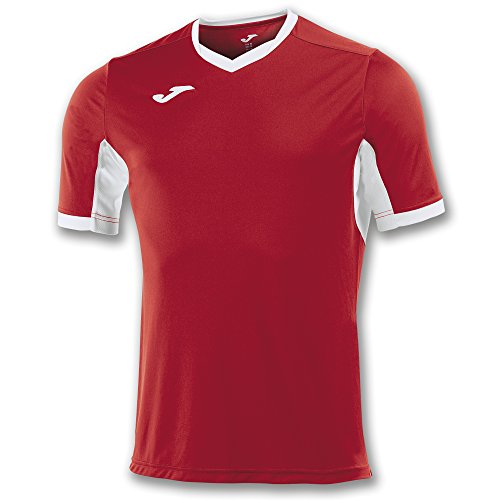 Joma Champion IV M/C Camiseta Equipamiento, Hombres, Rojo/Blanco, L