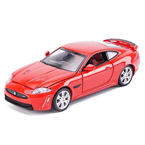 juguete Modelo de automóvil 1:32 Jaguar XKR-S Aleación de simulación Adornos de juguete de fundición a presión deportes Joyería de colección de autos 15x5.5x3.5cm (Color: Rojo) Modelo de juguete