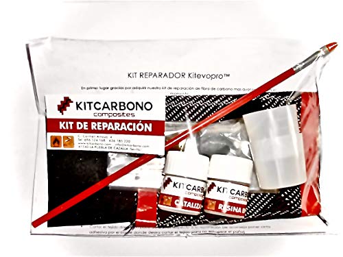 Kit Reparador de Fibra de Carbono Kitevopro Twill 2/2