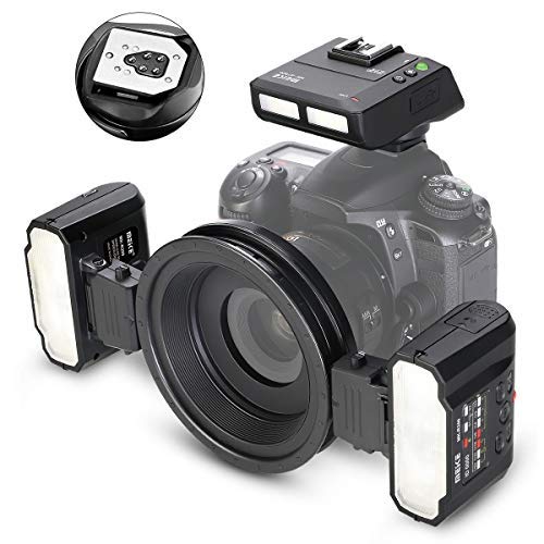 Meike MK-MT24II-C 2.4g Wireless Macro Twin Flash Kit for Canon DSLR and Mirrorless Cameras