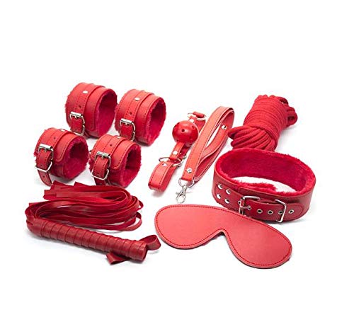 N\A Kit de Accesorios Deportivos Nolverty Leather Pure Red, Juego de 7 Piezas