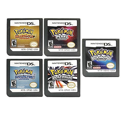 Nuevo Pokemon Heart Gold Version, Soul Silver Version, versión Platino, Versión Diamond, Pearl Version Game Cartridges Tarjeta de juego para NDS 3DS DSI DS (versión de reproducción) (versión diamante)