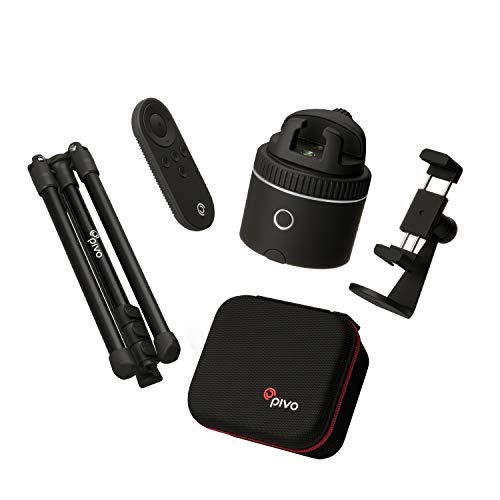 Pivo Standard Pack Silver - Selfie Kit Montura de Seguimiento Automático para Teléfonos - Pod de Seguimiento Rápido Movimiento Cara Cuerpo - Videos 360° Manos Libres - Creación de Contenido App