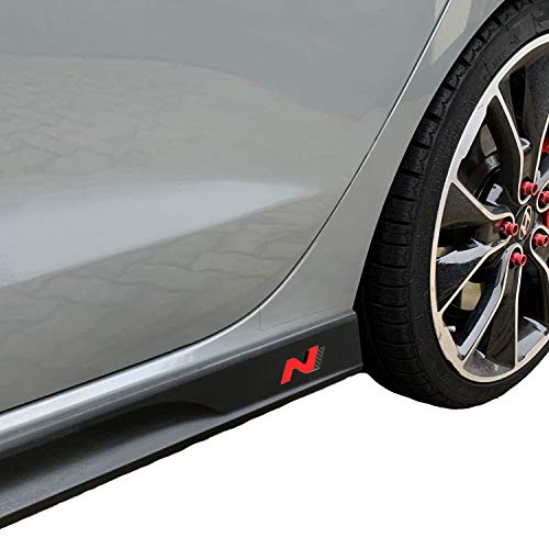 PrintAttack P042 - Juego de 2 pegatinas con el emblema de N-Performance, lámina adhesiva de carbono 751 Oracal/3M, decoración de coches