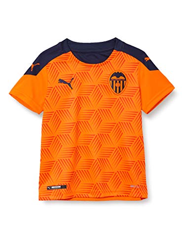 PUMA VCF Away Shirt Replica Jr Camiseta, Unisex niños, Vibrant Orange-Peacoat, 152