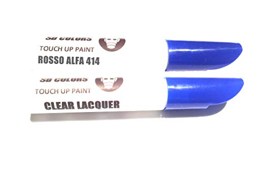 SD COLORS ROSSO ALFA 414 414C 414/C PRR - Kit de reparación de bolígrafo para retocar (12 ml, código de colores 414 414C 414/C PRR ROSSO ALFA (pintura+laca)