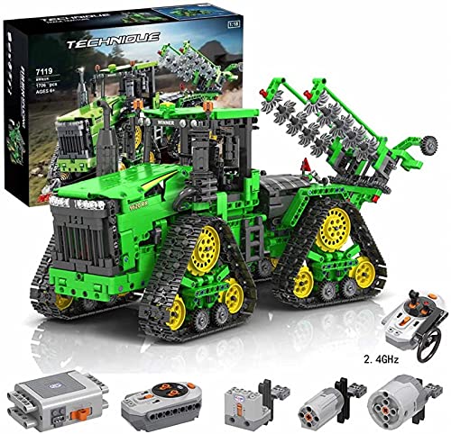 Tecnología Tractor Control Remoto con Oruga de Tracción Total Varios Métodos de Ensamblaje 1706 Piezas, Compatible con Lego Technincs