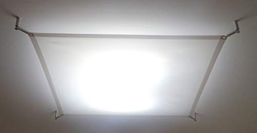 TEXTILES - Lámpara LED de techo (12 W, 140 x 200 cm, incluye kit de hardware)