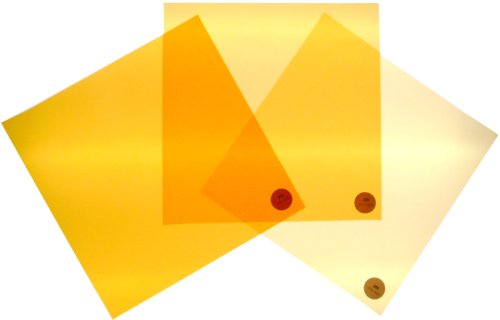 The Bouncing Box - Juego de filtros para corrección de color de día (tungsteno CTO, 24 x 24 cm, 3 intensidades, 1 unidad)