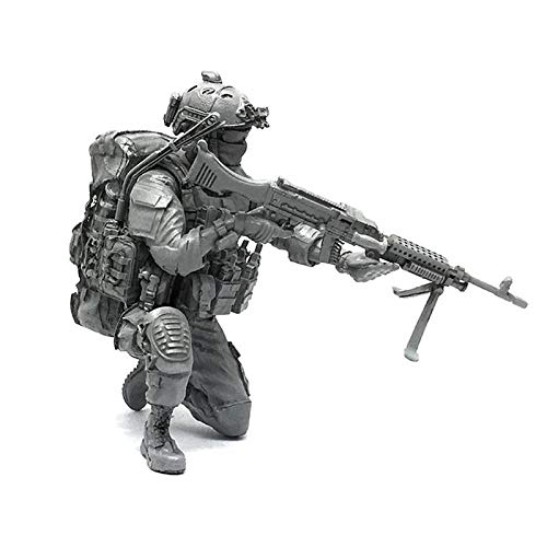 weizhang Kit de soldado de resina de las fuerzas especiales modernas 1/35 sin pintar modelo instalado