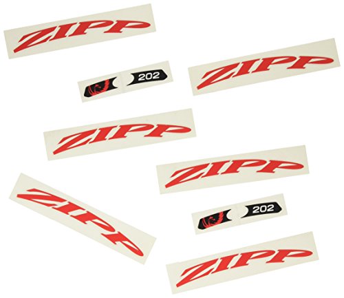 Zipp 202 No Border Logo 700 c Complete for 1 x Wheel (Special Order) - Rueda para Bicicletas, Color Rojo