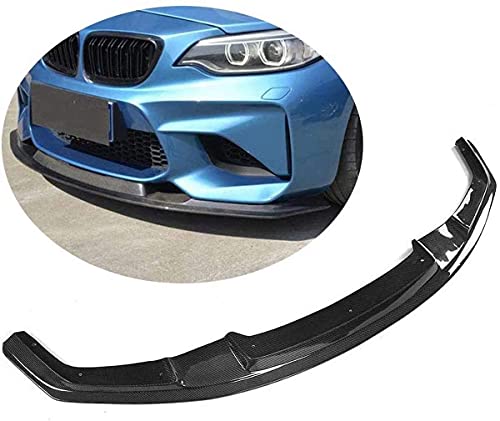 ZQADTU Ajuste para BMW F87 M2 Coupe 2 Puertas 2016-2019 Fibra de Carbono CF alerón de Barbilla Frontal Divisor de Parachoques Kits de Cuerpo de Labio Delantero
