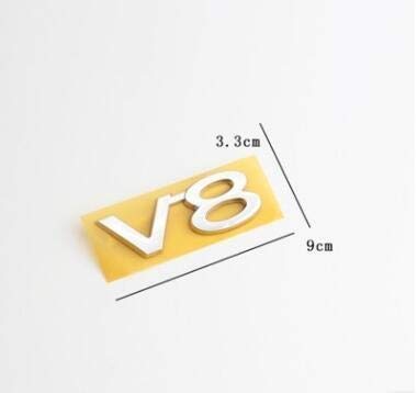 歌のちょうし 1 unids 3D VXR VXL VXS GXR 5.7 V6 V8 Emblema Trasero Emblema de la Etiqueta de la Insignia para Land Cruiser Landfree Car Styling (Colore : Style 2)