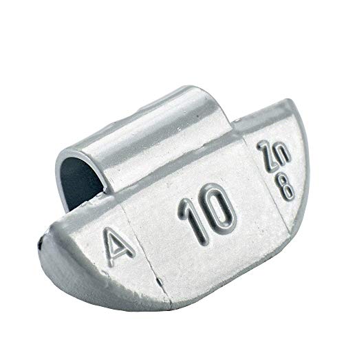 100x pesos de clip, llantas de aluminio, tipo63 10 g, color plata, Pesos de clip, aluminio, contrapesos de equilibrado