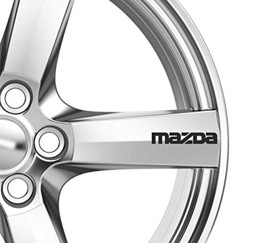 6 adhesivos para llantas de aleación de Mazda 2, 3, 6, 7, RX RX7