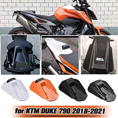 AHOLAA Duke790 Cubierta para Asiento Trasero de Motocicleta, Asiento Trasero de Pasajero Carenado para K.T.M DUKE 790 2018 2019 2020 2021 (aspecto fibra carbono)
