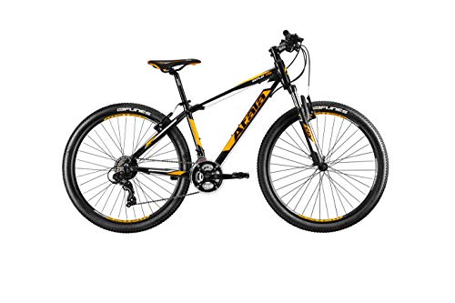 Bicicleta de montaña Atala 2020 Replay 27,5 pulgadas VB, 21 velocidades, talla S 153 cm a 170 cm, color negro y naranja