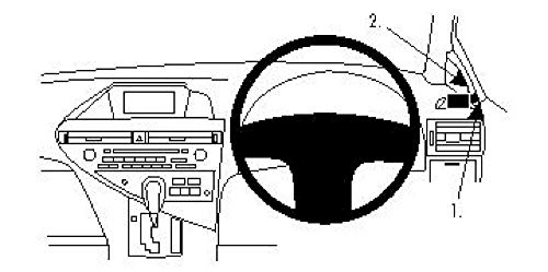 Brodit ProClip - Kit de coche para Lexus RX Series 10-14 (montaje derecha)