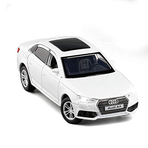 BWHM Modelo De Coche Famoso 1:32 para Audi A4 Simulación Modelo De Automóviles Diecast Toy Car 6Doors-Sounds Y LightsHobbies para La Colección Regalos De Cumpleaños para Niños (Color : White)
