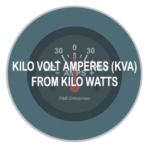 Calculate Kilo Volt Amperes (KVA) from Kilo Watts (KW)