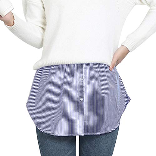 Dihope - Mini falda extensible para mujer, falda elástica en el dobladillo, falda falda, extensión de falda, mini esquís Chic H F plus