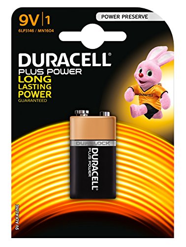 Duracell Plus Power Alcalino 9V - Pilas (Alcalino, Prismatic, 9V, Ampolla)