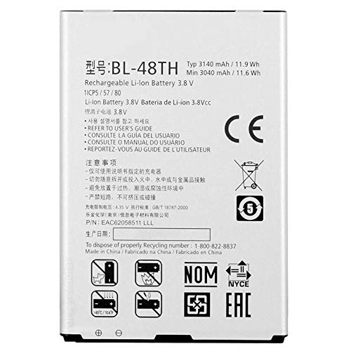 Ellenne Batería compatible con LG BL-48TH Optimus G PRO Lite E985 3140MAH