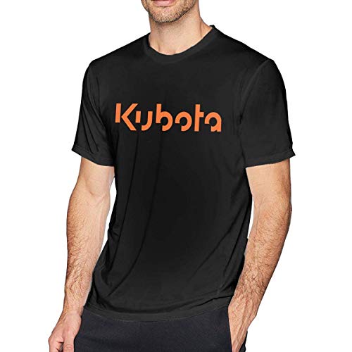 FlandFT Hombre Kubota Orange Logo Moda Manga Corta Camiseta