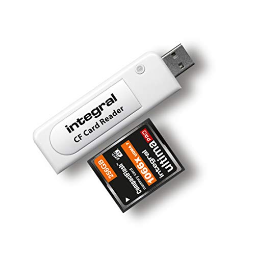 Integral Memory INCRCF - Lector de Tarjetas de Memoria (USB 2.0), Blanco