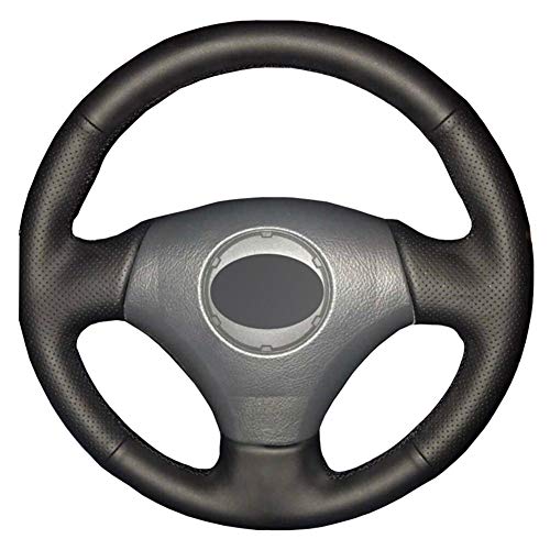 KDABJD Black PU Leather DIY Car Steering Wheel Cover,For Toyota Vios Mark 2 Corolla 2000-2004 Lexus GS430 GS300 2004