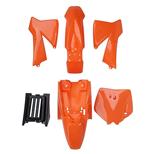 Kit de guardabarros de plástico para carenado de motocicleta K.T.M 50 Pit Dirt Bike, color naranja