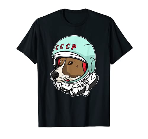 Laika Space Traveler Shirt Wanderlust Dog Traveler Astronaut Camiseta