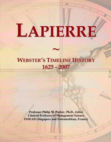 Lapierre: Webster's Timeline History, 1625 - 2007