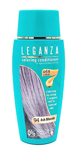 Leganza, 7 aceites naturales, bálsamo para el pelo de color rubio ceniza 94