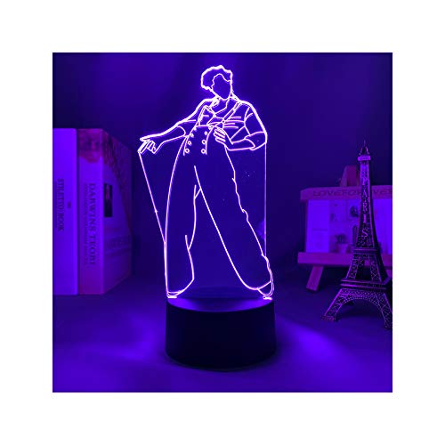 Luz De Noche Led 3D Harry Styles Lámpara De Regalo para Fanáticos Decoración De Dormitorio Luz Led Sensor Táctil Que Cambia De Color Lámpara De Escritorio De Trabajo Harry Styles