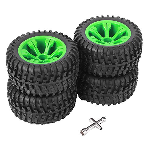 Neumáticos de Coche RC - 1:12 Llantas de Rueda de Coche Todoterreno Neumáticos de Goma de Coche RC para WLtoys 12428 WLtoys 12427