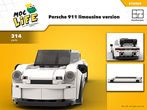 Porsche 911 limousine version (Instruction only): Moc Life (English Edition)