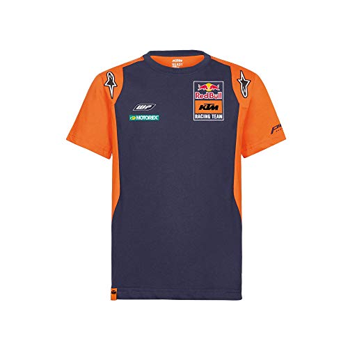 Red Bull KTM Official Teamline Camisa Polo, Azul Hombres Small Camiseta Manga Corta, KTM Racing Team Original Ropa & Accesorios
