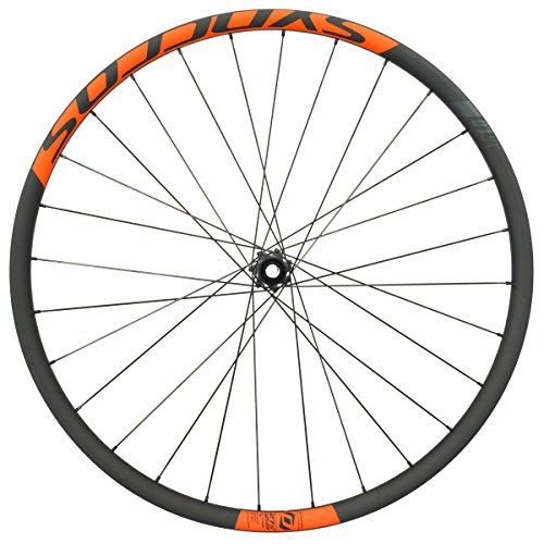 Syncros XR1.0 Boost Carbon - Rueda delantera para bicicleta de montaña (29"), color negro y naranja