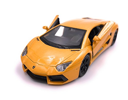 Welly Producto de Licencia de automóvil Modelo Lamborghini Aventador LP 700 1: 34-1: 39 Amarillo