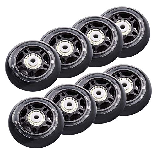 Adanse - Lote de 8 ruedas para patines de ruedas con ruedas de 70 mm