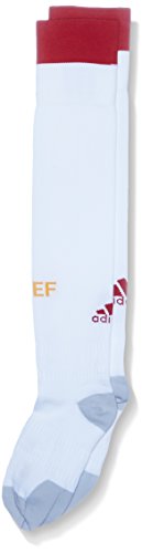 adidas AA0806 Medias para hombres, Blanco/Rojo, 34-36 EU (Talla del Fabricante: 1)