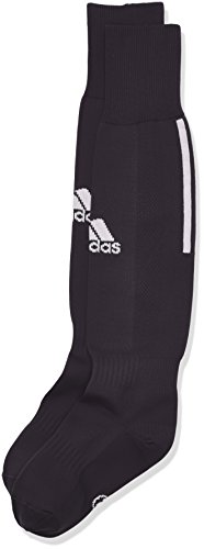 adidas Santos 3-Stripe - Calcetines de fútbol para hombre, Negro (Black/White), 43-45