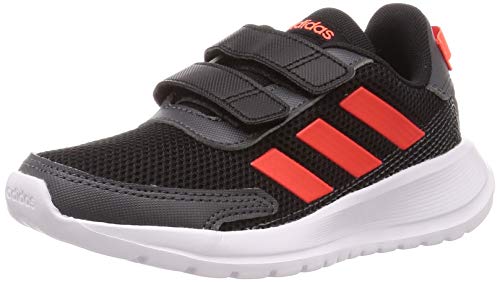 adidas Tensaur Run, Sneaker Unisex niños, Core Black/Solar Red/Grey, 30.5 EU