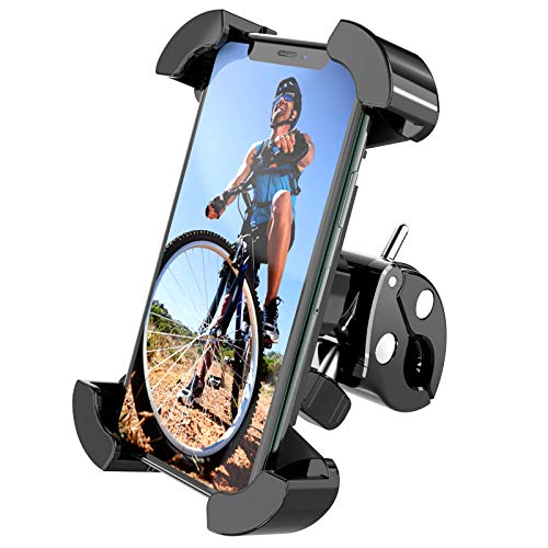 ANDOLO Soporte Móvil Bicicleta, 360° Rotación Porta Telefono Bici,Soporte Manillar para iPhone 12/12 Pro Max y Otro 4,7-7"Smartphones