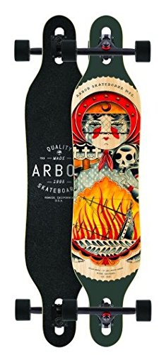 Arbor Longboard Complete Board Axis GT 40.0 x 9.0 Inch Cruiser Carver Drop Through - Special Edition with Koston Ball Bearings - Drop Through Longboard