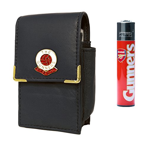 Arsenal Football Club - Soporte para cigarrillos y encendedor de gas Clipper