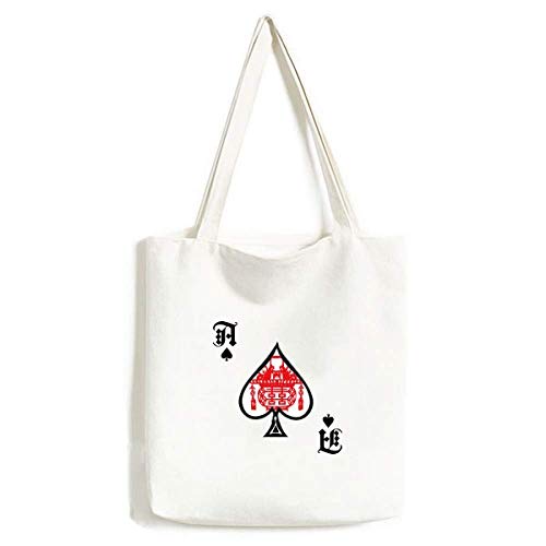 Bolsa de Mano con diseño de Loto de Farol Rojo Chino, para Manualidades, Pala de póquer, Bolsa Lavable