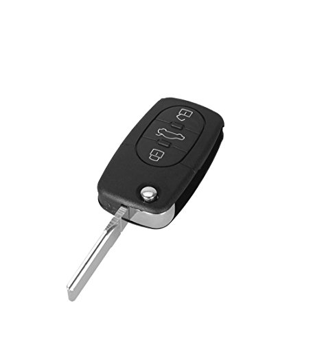 Carcasa llave para Audi A3 S3 A4 S4 A2 A6 S6 RS6 A8 TT | 3 Botones | Mando a distancia