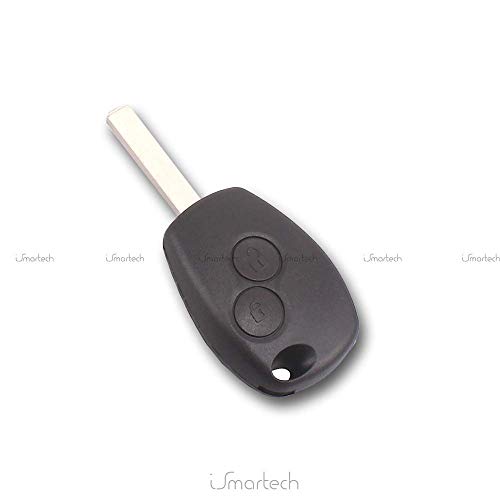 Carcasa para llave con mando a distancia de 2 botones, para Renault Clio, Modus, Twingo, Kangoo